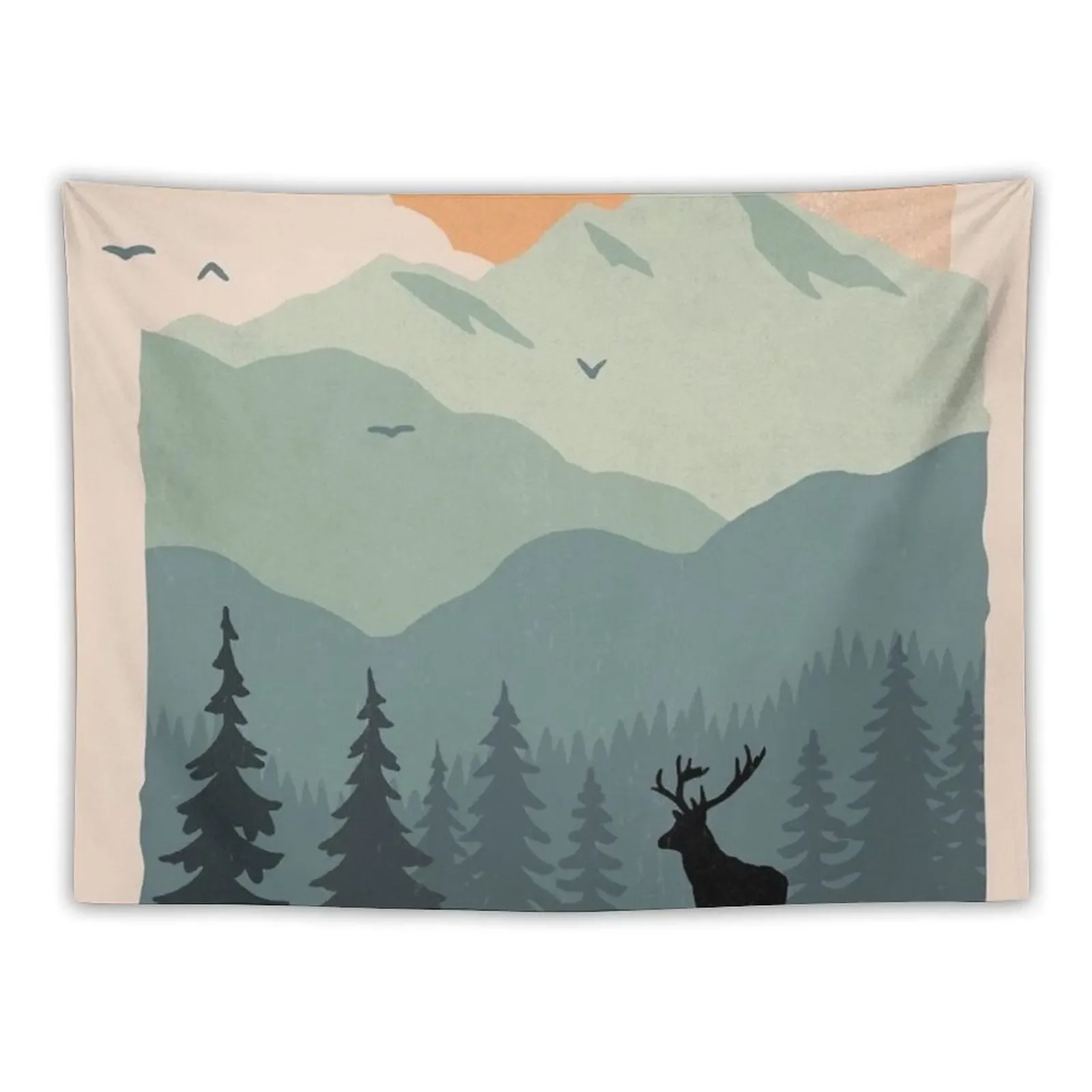 

Deer forest Tapestry Decoration Aesthetic Wall Decor Tapete For The Wall Bedroom Decor Aesthetic Tapestry