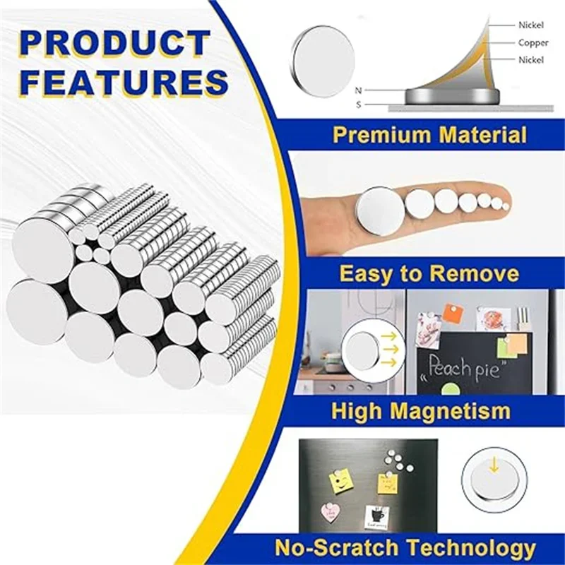 8x2/8x3/10x3 مللي متر مغناطيس الثلاجة 3 أحجام مختلفة مغناطيس صغير صغير مستدير القرص مغناطيس الثلاجة للهوايات المكتبية الحرف #4