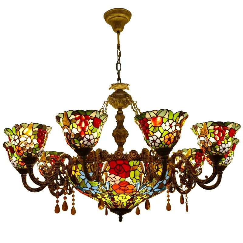 

Chandelier Fruit Pattern Design Living Room Restaurant Hotel Adjustable Hanging Lighting
