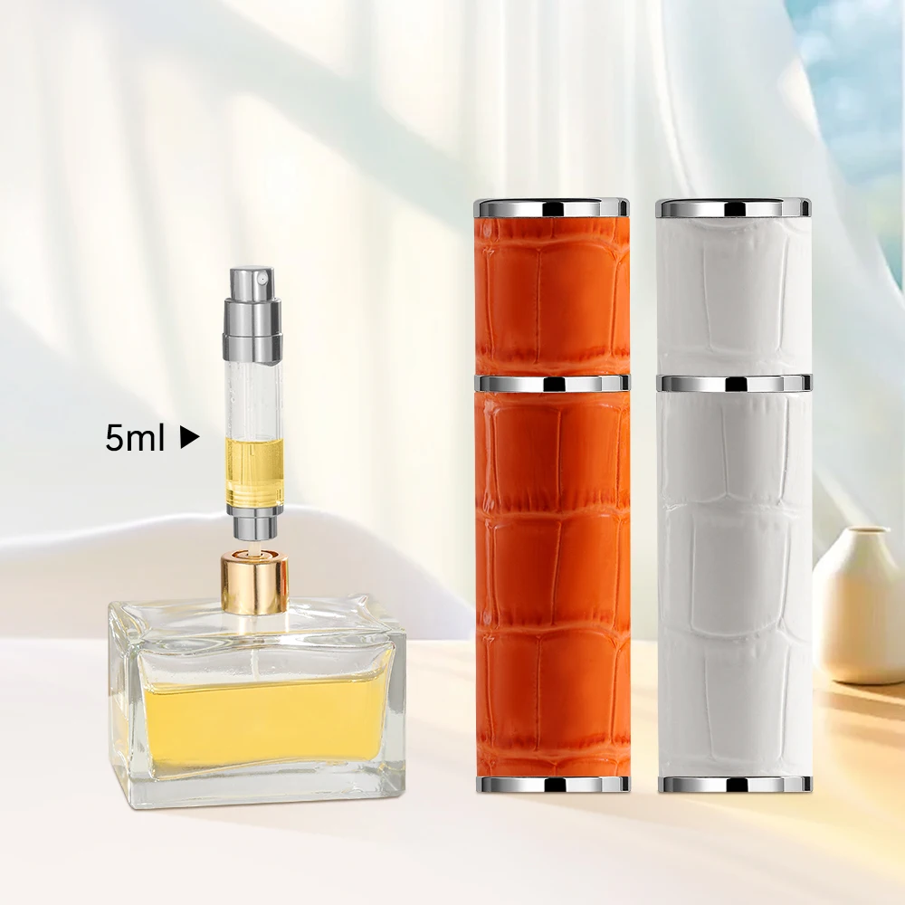 5ml 미니 향수 스프레이 디스펜서 병 바닥 충전 화장품 리필 형 스프레이 분무기 휴대용 용기 병 악어