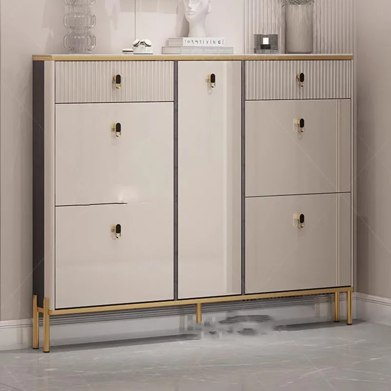 مدخل بوفيه خزائن الأحذية المدخل عرض الكلاسيكية عرض خزائن الأحذية رفوف أدراج أثاث Zapatera Organizador