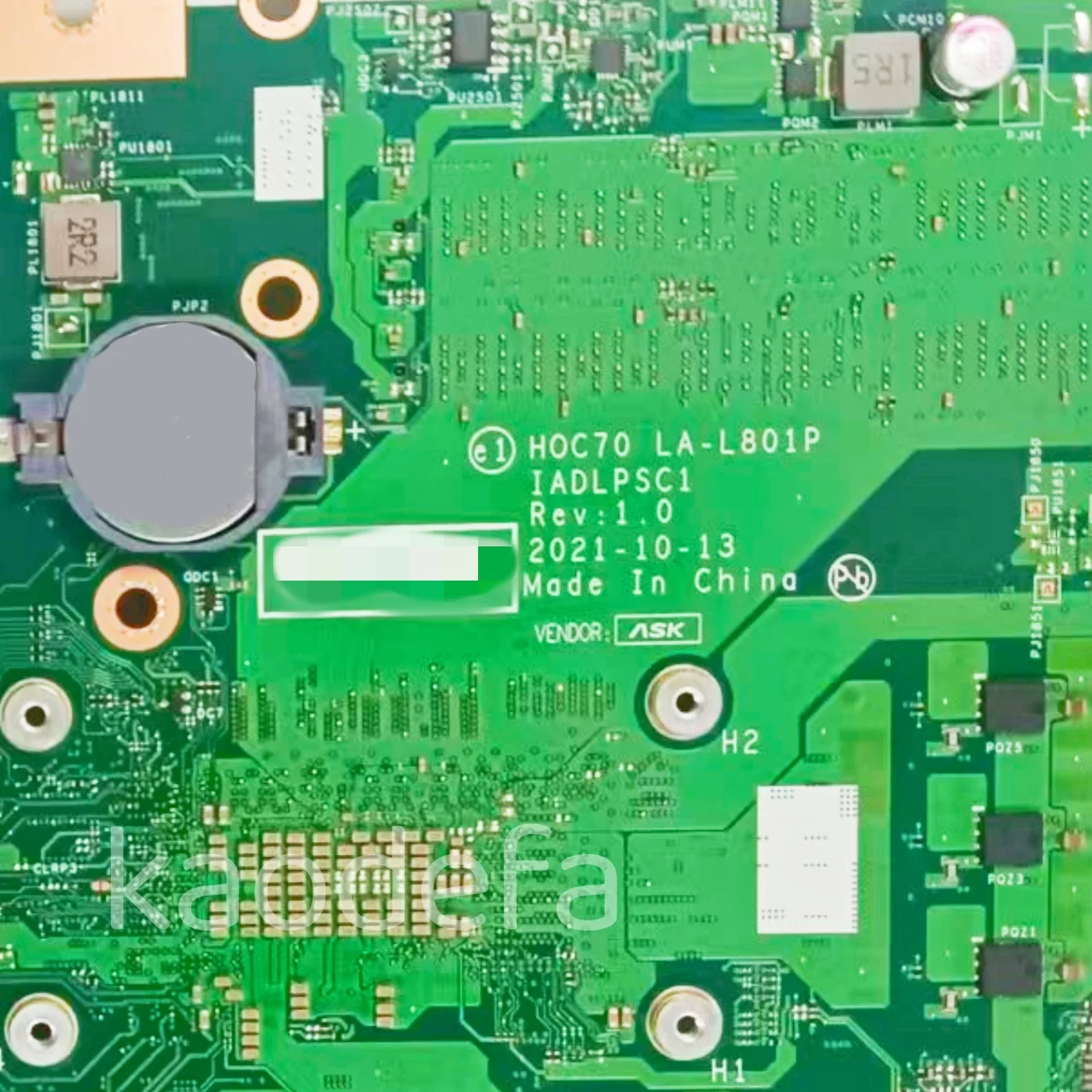 H0C70 LA-L801P For IdeaCentre AIO 3 22IAP7/IdeaCentre AIO 3 24IAP7/IdeaCentre AIO 3 27IAP7 Laptop Motherboard  With CPU:i5-1240P