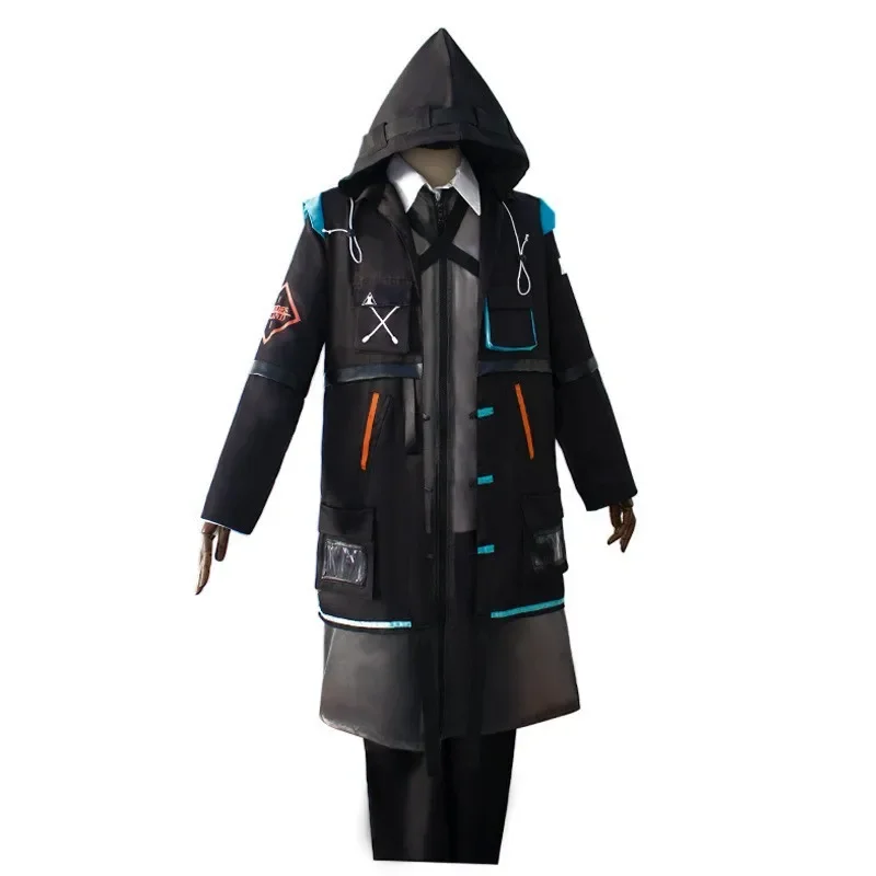 Spiel Arknights Doktor Cosplay Kostüm Kapuze Trenchcoat Top Männer Rhodes Insel Uniform Zubehör Halloween Frau Anzug erwachsenen Mann