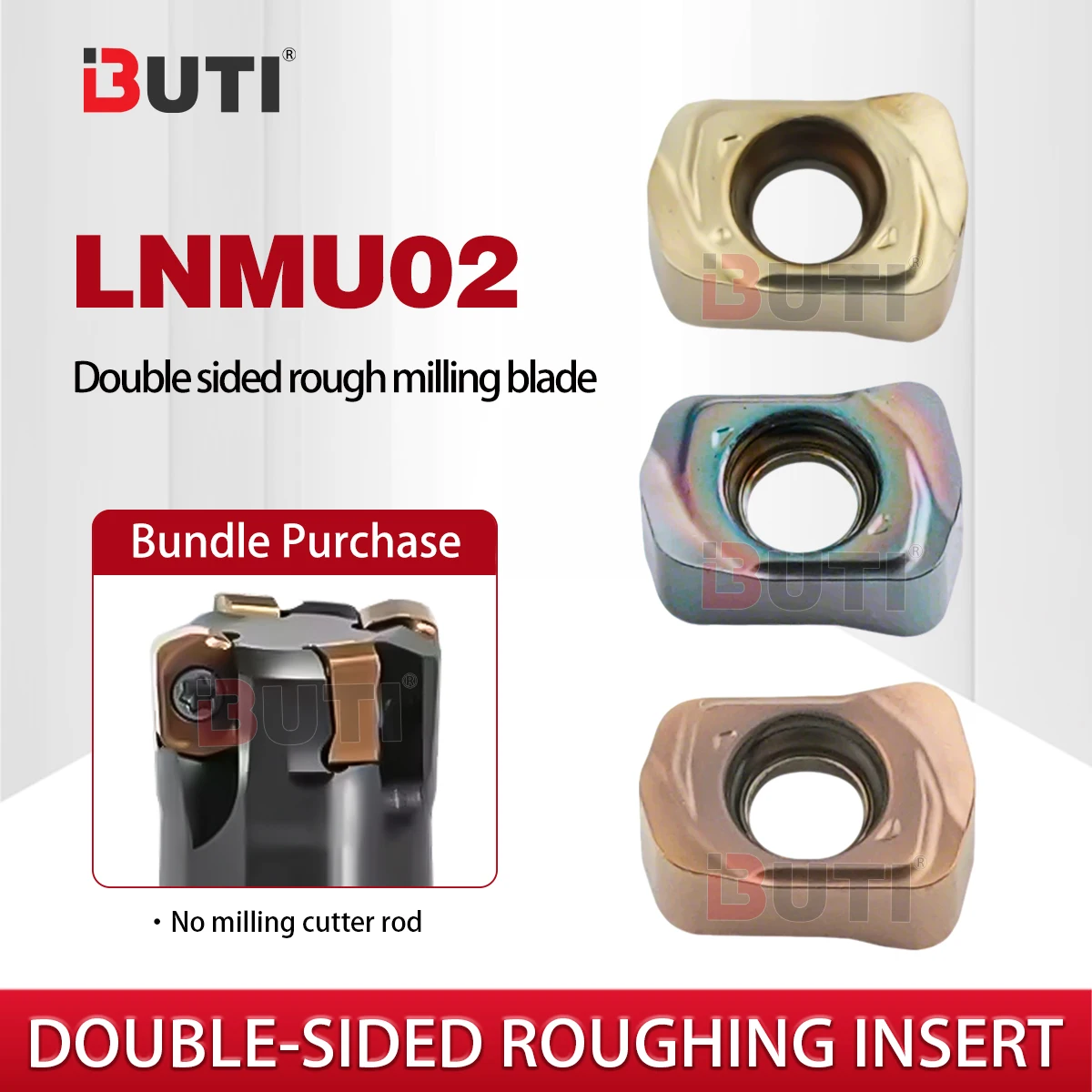 

LNMU020209ZNERDouble Sided Milling Cutters Piece Lathe Tool Small Diameter Fast Forward Milling Blade Processing Stainless Steel
