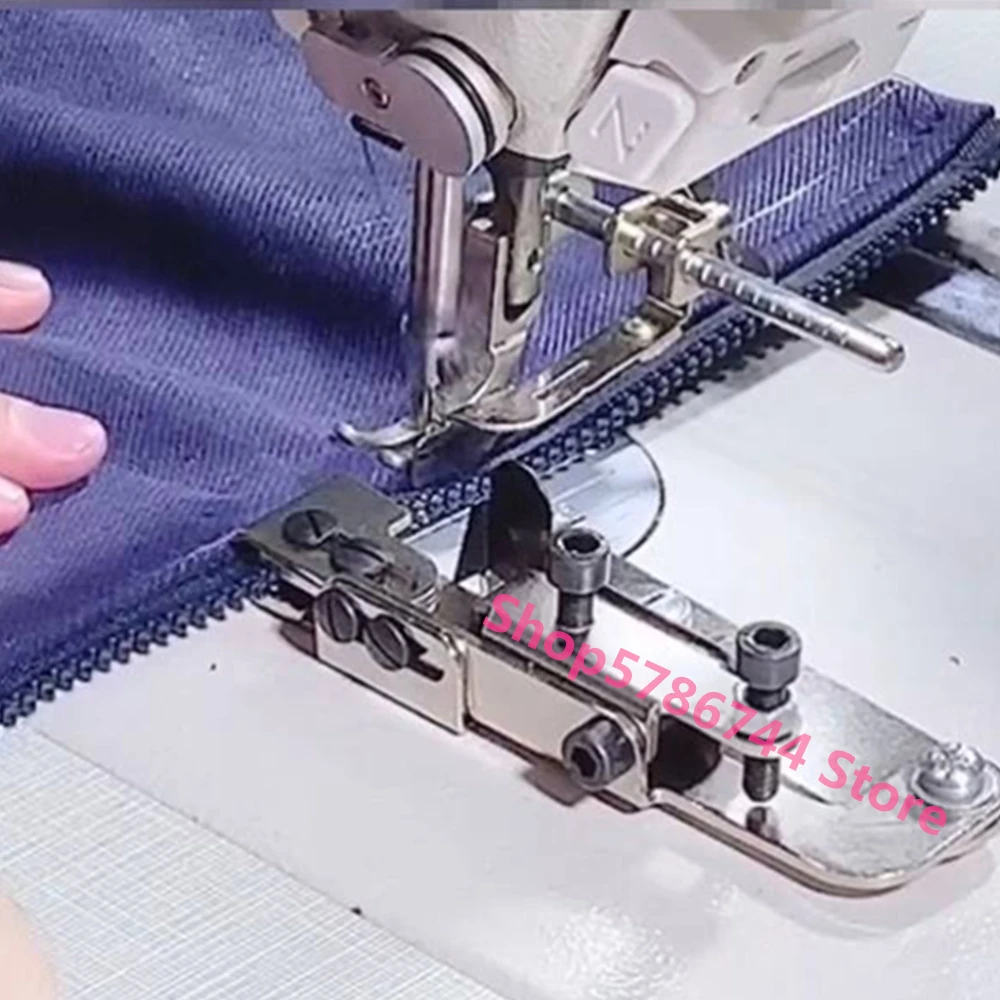 Adjustable Metal Zipper Guide Attachment For Industrial Lock Stitch Sewing Machine Juki 5550,8500,8700,9000,7200,GC0302,GC0318