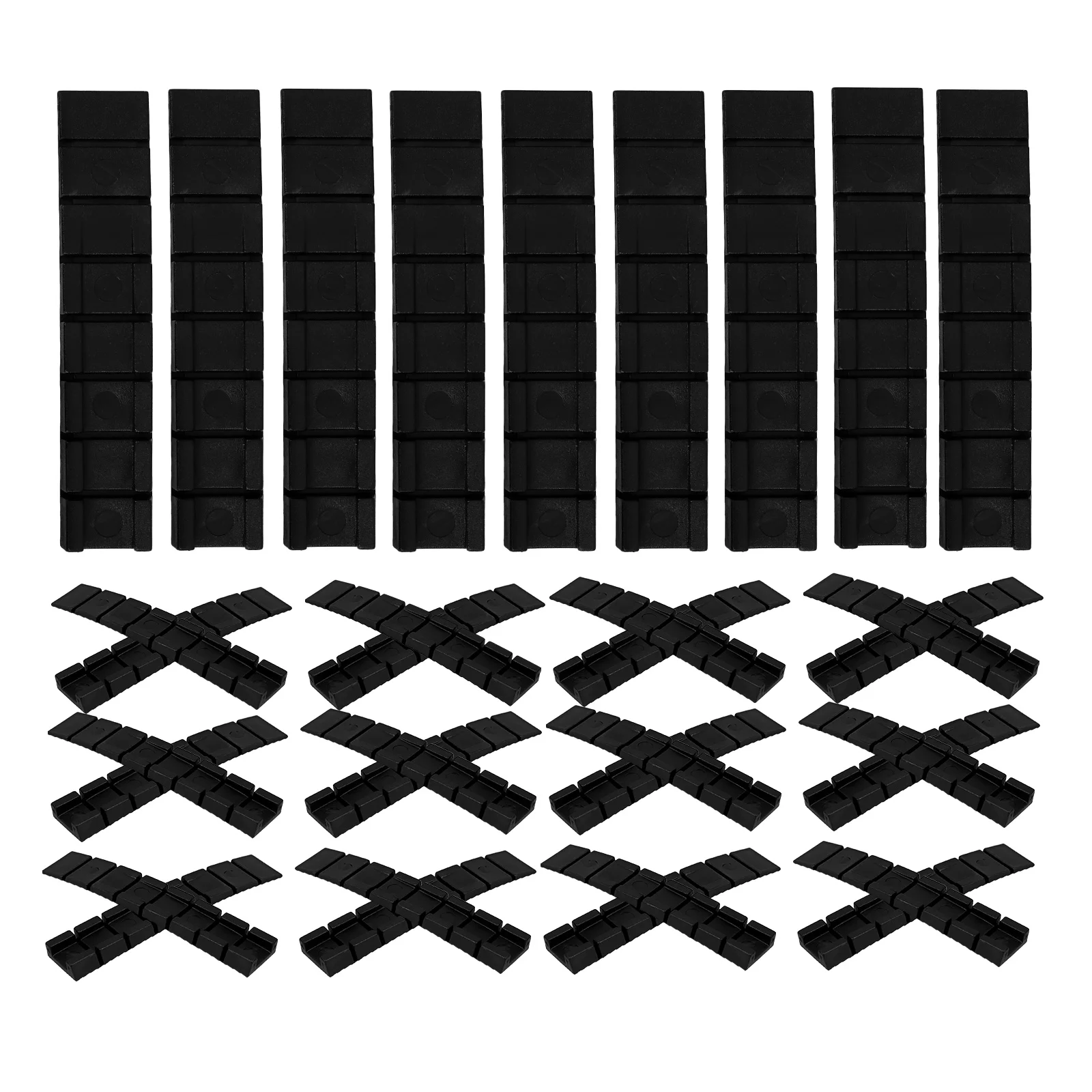 

24pcs Furniture Levelers Black Shims for Uneven Floors Cabinet Gasket Horizontal Spacers Table Leveler Stabilizers