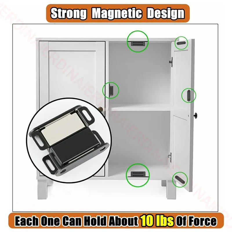 NAIERDI 5 шт. Магнитная дверная защелка из нержавеющей стальной шкаф с выдвижными ящиками для кухонный шкаф буфет