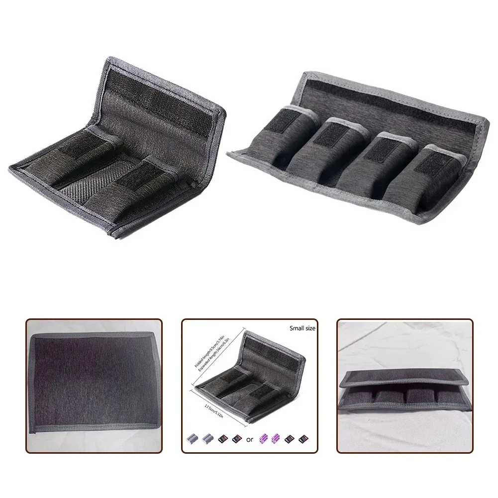 2/4Slots DSLR Battery Bag Waterproof Portable Camera Battery Carrying Storage Case Holder Pouch For Camera Gadgets