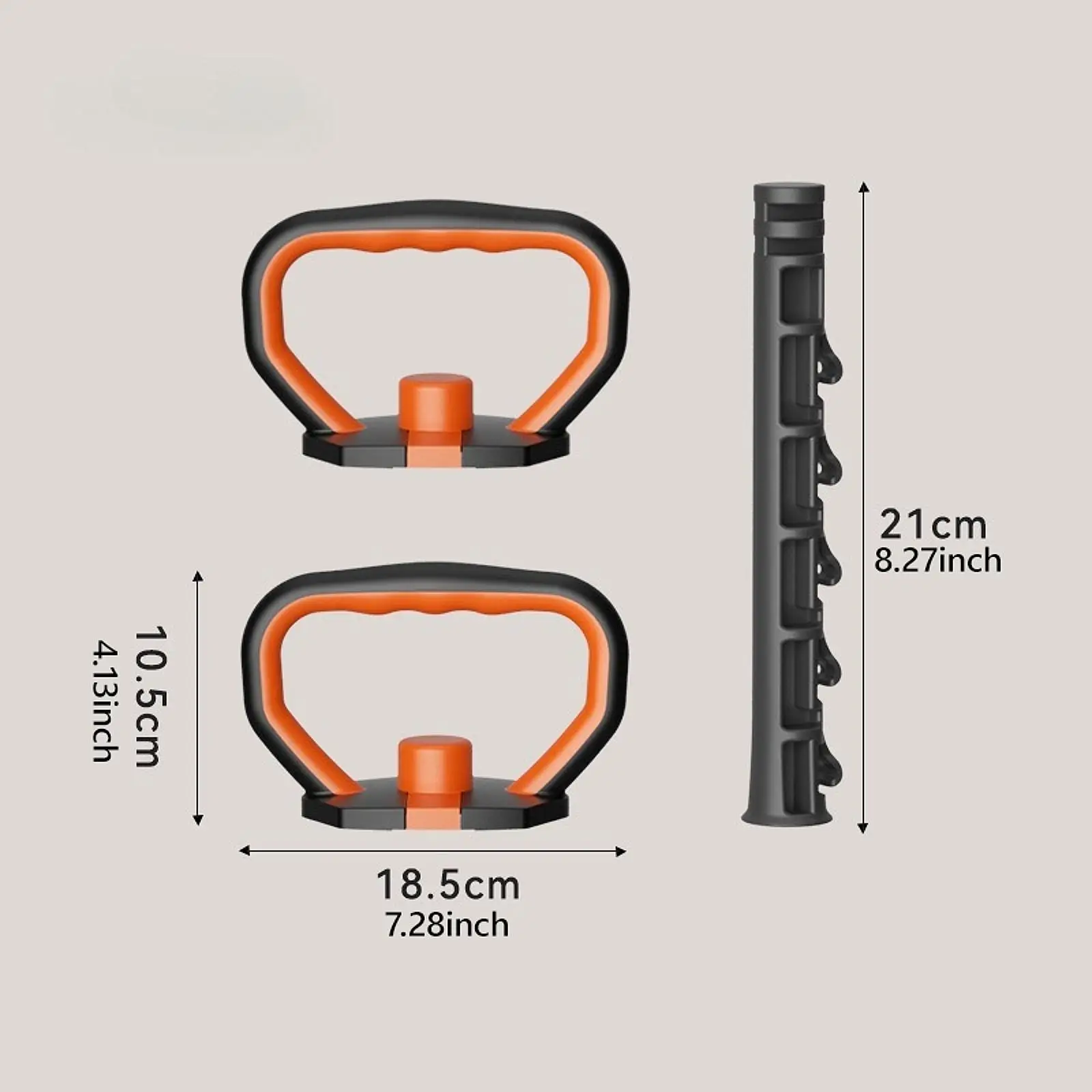 커넥터 막대가 있는 케틀벨 핸들, 푸시 업 케틀벨 그립 운동