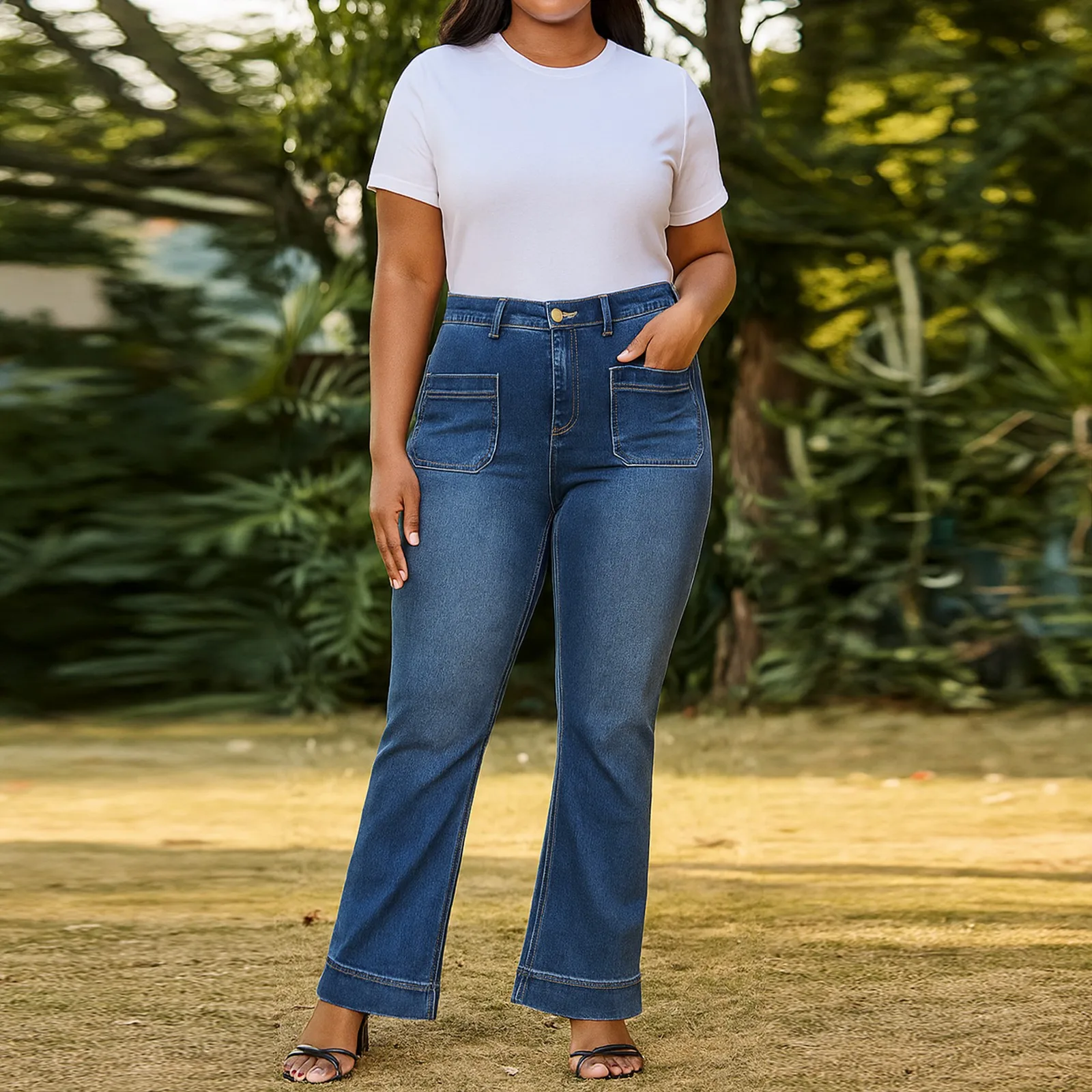 

Womens Wide Leg Jeans Fashion Comfortable Straight Casual Pants Straight Jeans Skinny Casual Office Lady Slim Lifting Butt Denim