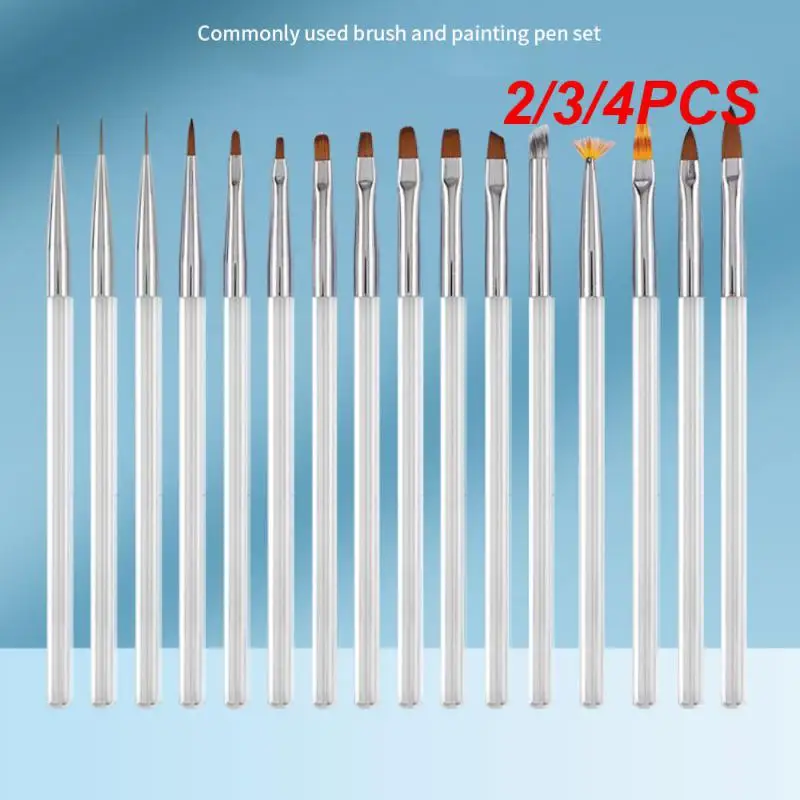 2/3/4PCS Phototherapy Pen Not Easy To Shed Hair Nail Tools Convenient To Use Type 16 Pieces Manicure Tool Nail Pen