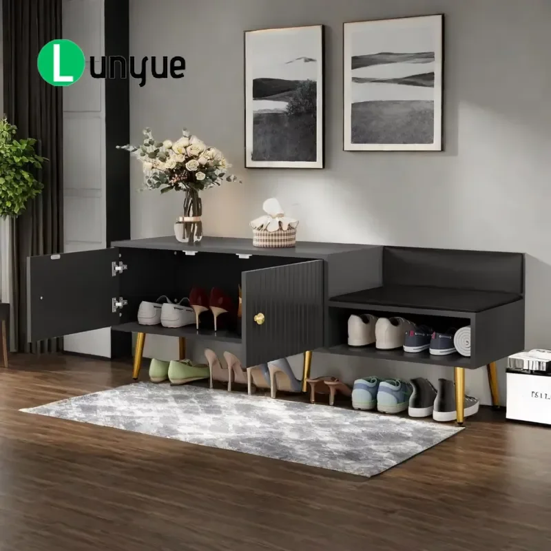 Smart Shoe Care Machine Disinfection Deodorization Drying Sterilization Mildew Proof Simple Wooden Shoe Cabinet For Home