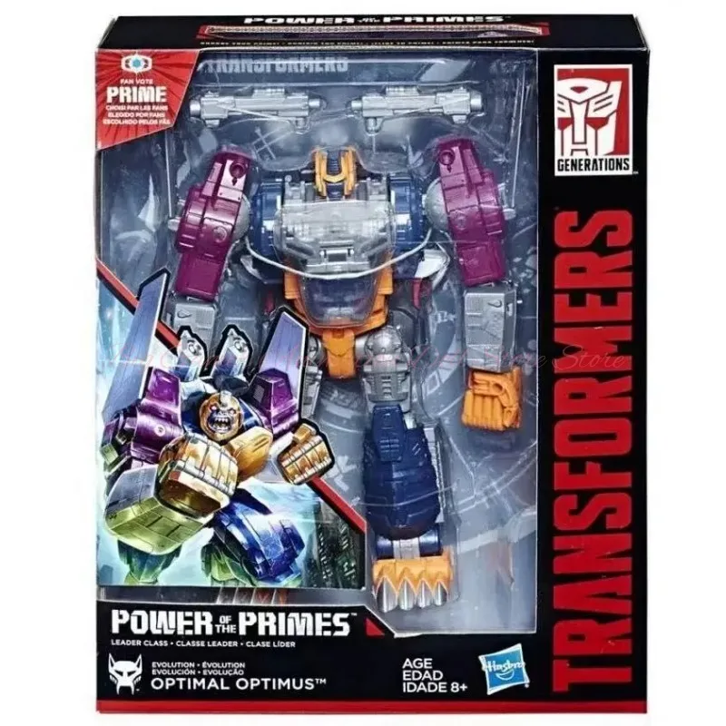 Juguetes de Transformación Hasbro, Serie Power of The Primes, Evolution Optimal Optimus Clase D (Clase Mejorada), Modelo de Personaje de Anime