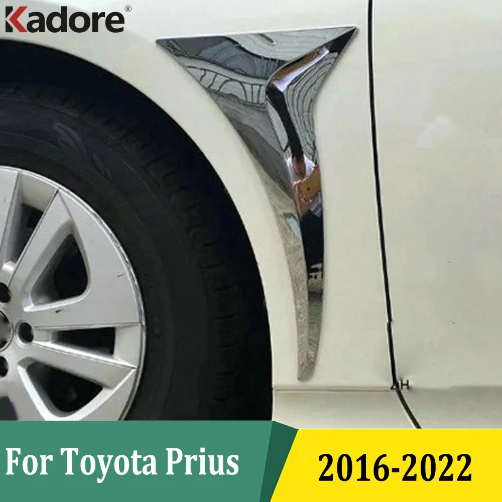 

For Toyota Prius 2016-2018 2019 2020 2021 2022 Chrome Side Air Vent Cover Trim Fender Sticker Exterior Accessories Car-Styling