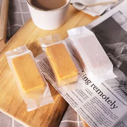 50Pcs Transparent Frosted Caramel Brownie Packaging Machine Sealing Pineapple Nougat Biscuit Candy Pastry Bag