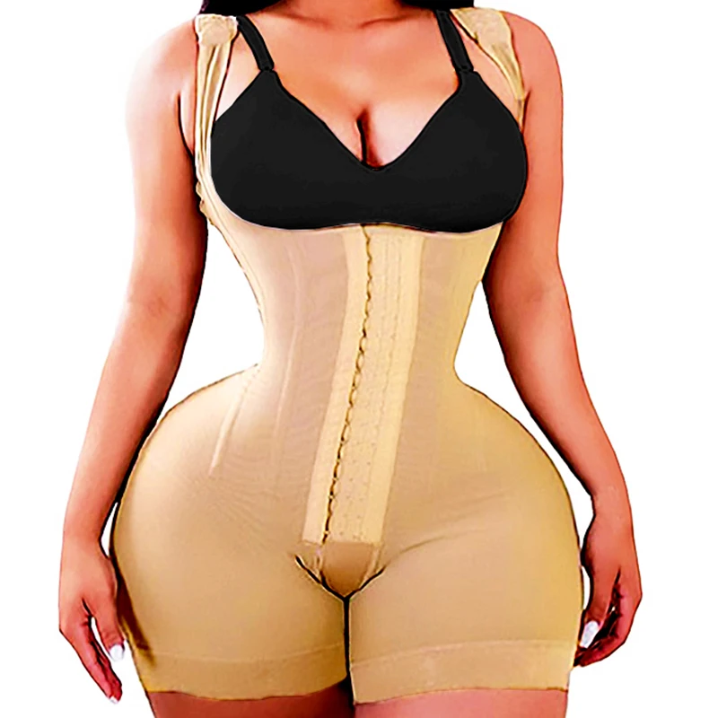 

AfruliA Bodysuits Shapers Underbust Corsets Waist Trainer Sexy Butt Lifter Full Body Shaper Control Panties Colombian Shapewear