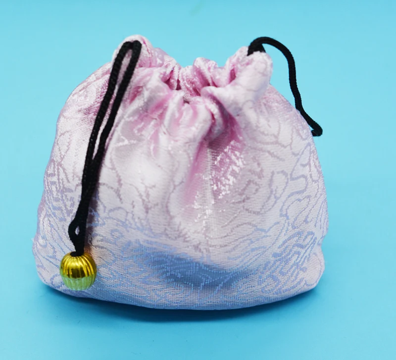 100PCS/lot Allen chiffon Silk Brocade Pouches bags silk Organza bag gift bag 10*10cmixed color acceptable
