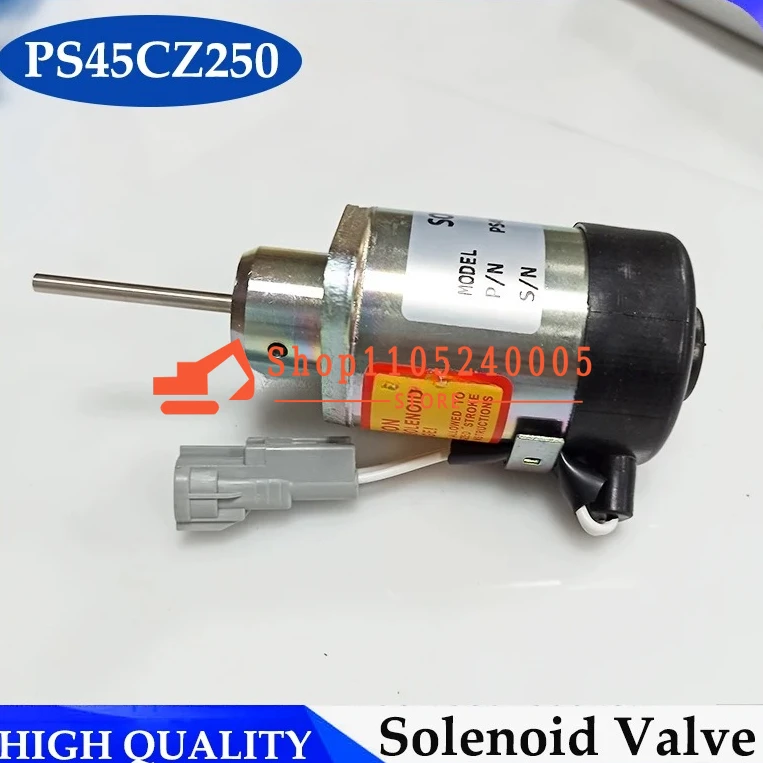 1G528-60010 Fuel Shut Off Solenoid Valve PS45CZ250 1G939-60010 25-38773-00 PS45CZ290 for Engine V2203 V2607 V3300 V3307 V3800