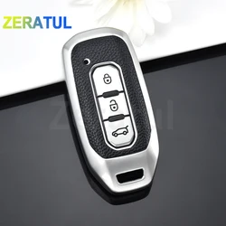TPU Leather Car Smart Remote Key Cover Case Bag Shell Holder Protector for Ford Territory EV Accessories