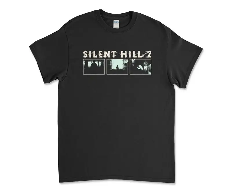 Silent Hill 2 Videogame Black Retro Gaming T-Shirt Tee