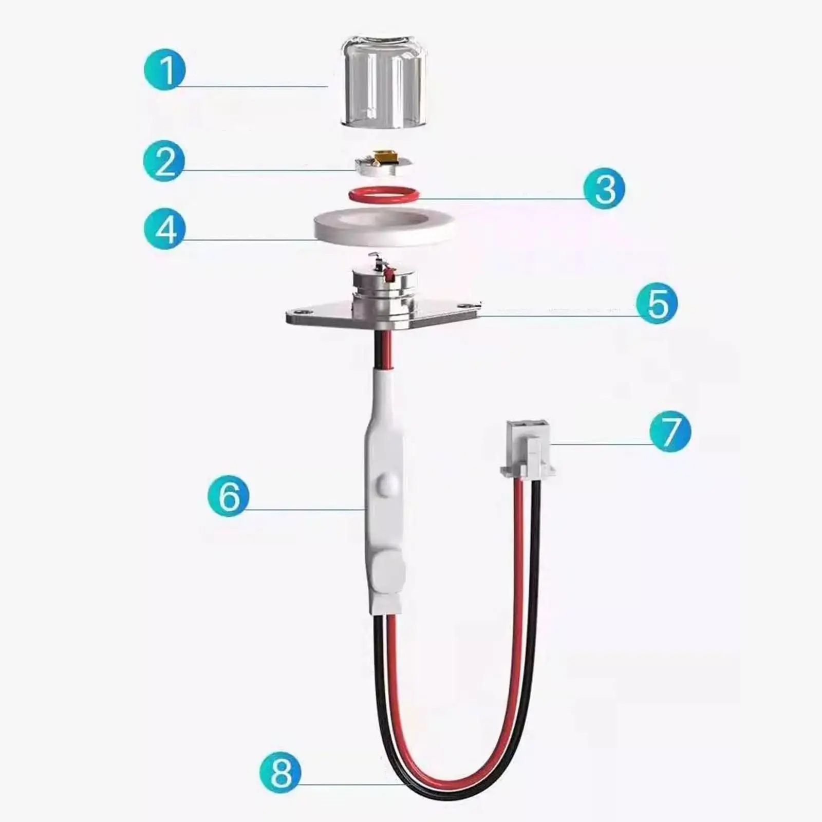 Módulo umidificador DC12-24V pequeno, resistente, eficiente, acessório eletrônico diy, módulo de purificação de água
