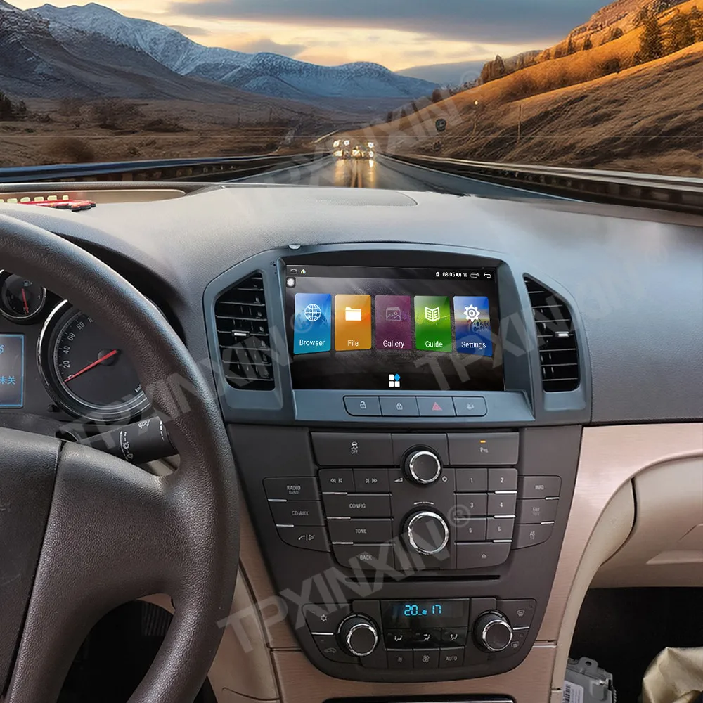 9.0 بوصة أندرويد 14.0 ل بويك ريجال 2009 إلى 2013 سيارة السيارات carplay الوسائط المتعددة راديو كبير HD نظام تحديد المواقع والملاحة اللمس رئيس وحدة #4