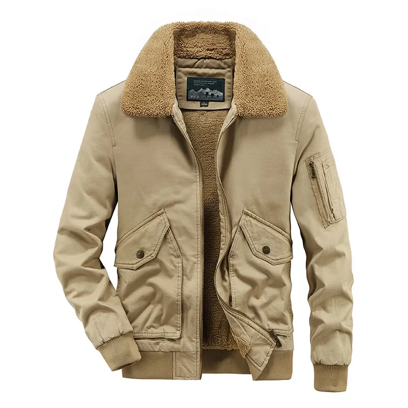 Giacche Cargo invernali da uomo giacche Bomber cappotti Casual multitasche cappotti invernali in cotone maschile di alta qualità Slim Warm parka 5XL