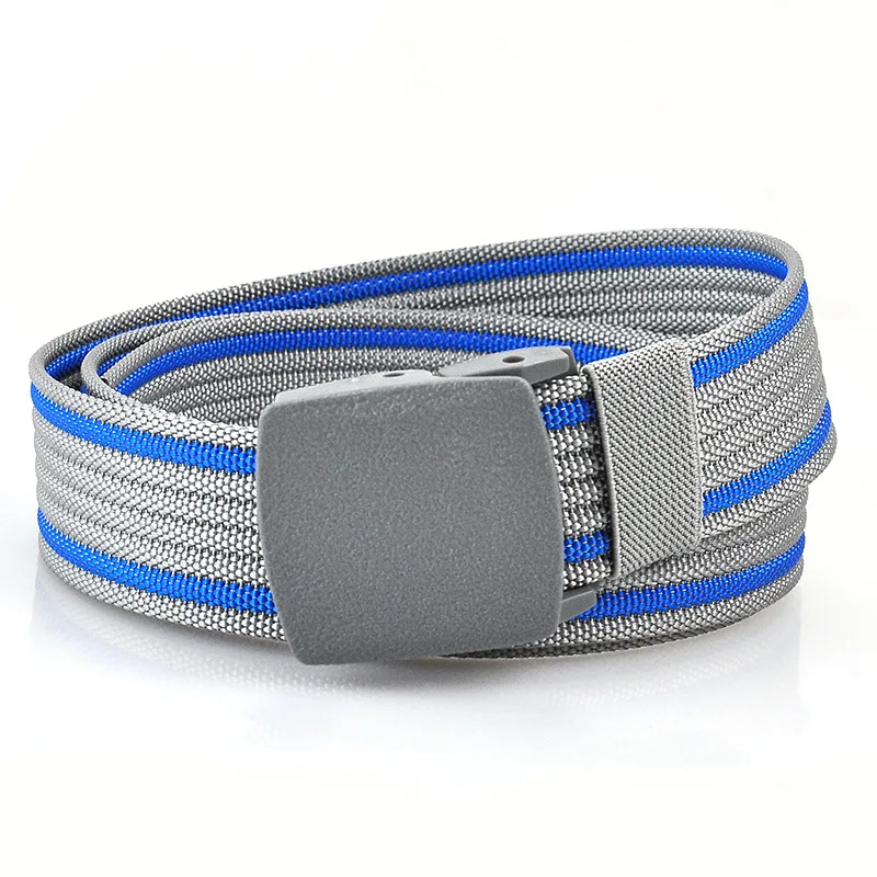 Herrengürtel, modisch, Unisex, Jeansgürtel, verstellbarer Gürtel, Herren, Outdoor, Reisen, taktischer Taillengürtel mit Kunststoffschnalle für Hosen, 120 cm – Detail 11