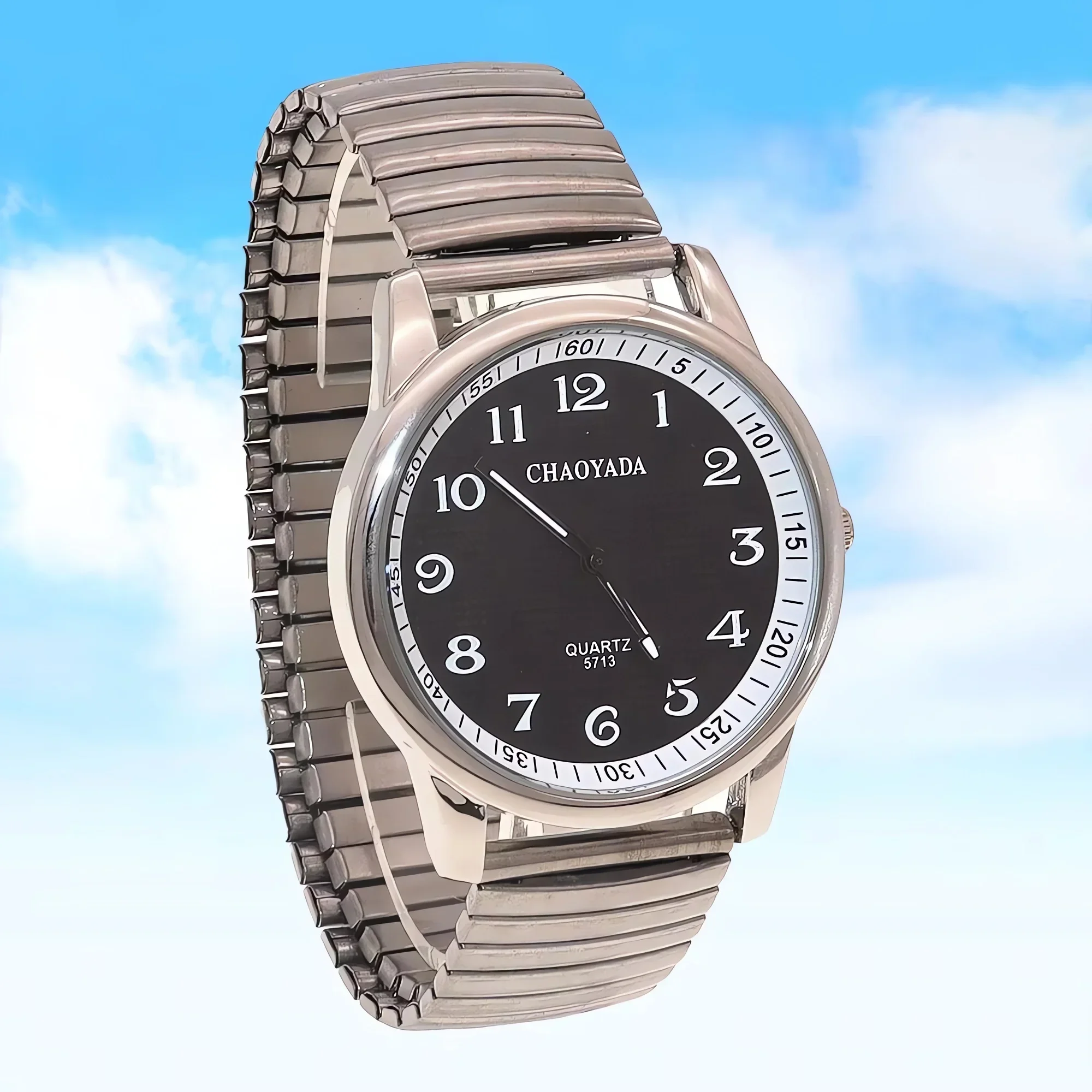 Unisex Large Digital Electronic Watch with Flexible Strap Simple Design Old-Fashioned Wristwatch for Couples Men And Women
