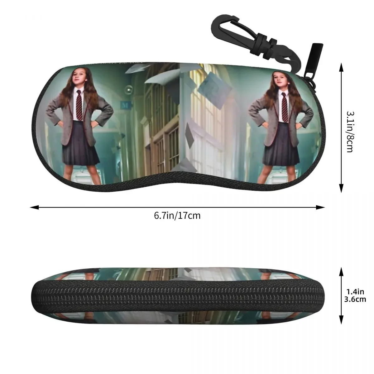 Roald Dahls Matilda The Musical Movie Shell Glasses Case Portable Sunglasses Box Women Men Soft Eyeglass Bag Pouch