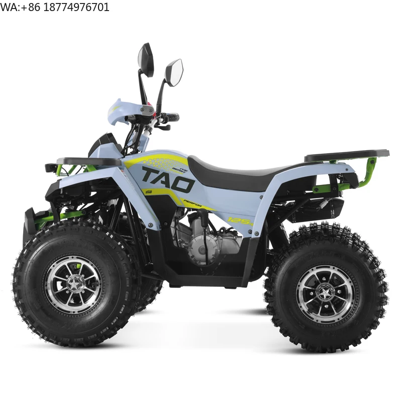 Tao Motor 2025 New Alloy Rim Chain Drive Automatic 1+1 125cc ATV Chinese Cheap Farm ATV 125