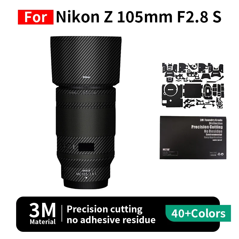 

Mebont For Nikon Z 105mm Skin Nikon Z 105mm F2.8 S Camera Lens Sticker Protective film full coverage protection no residue
