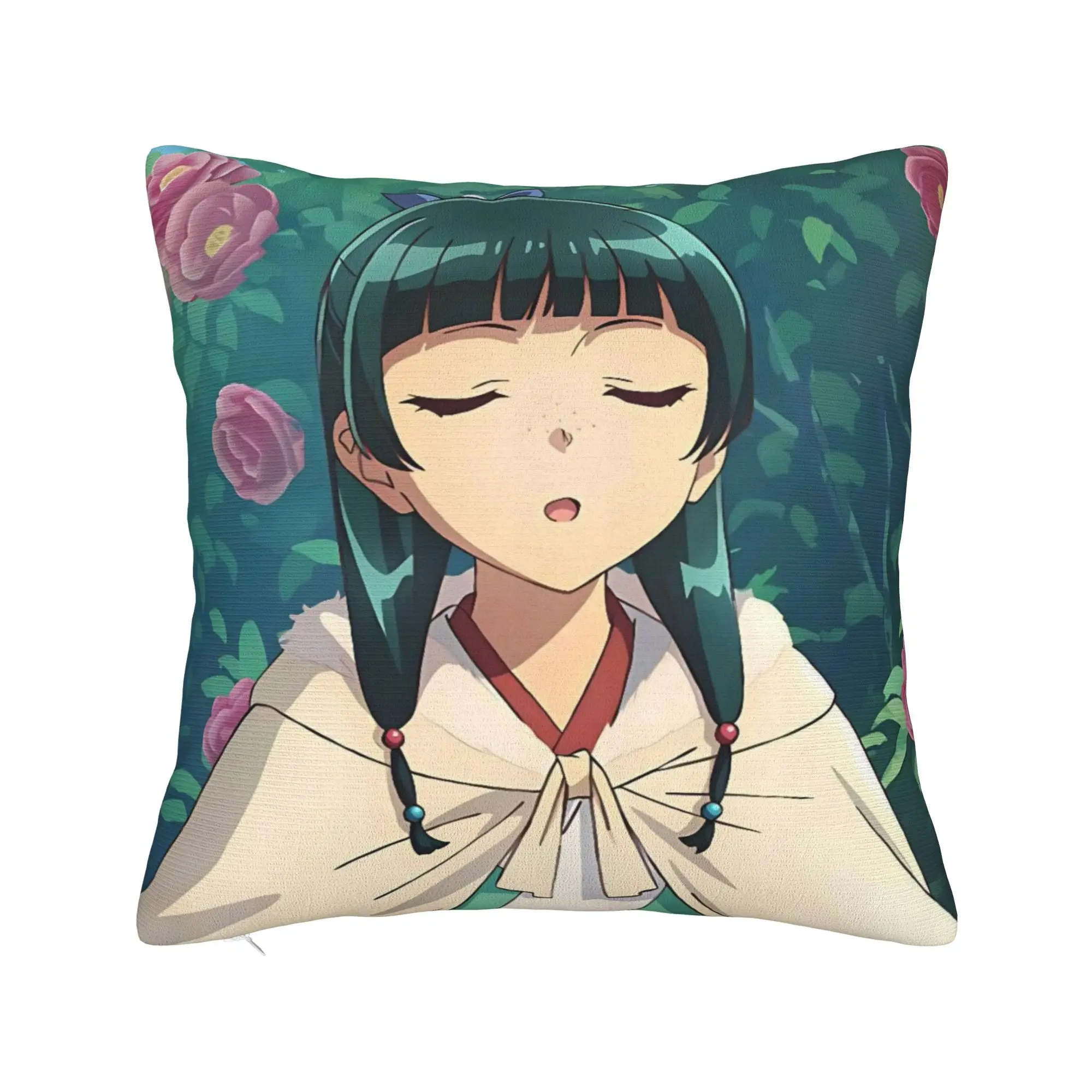 Decorative Pillowcase The Apothecary D-Diaries Maomao  Accessories Bed  Pillow Case Cover Square Multi-Size