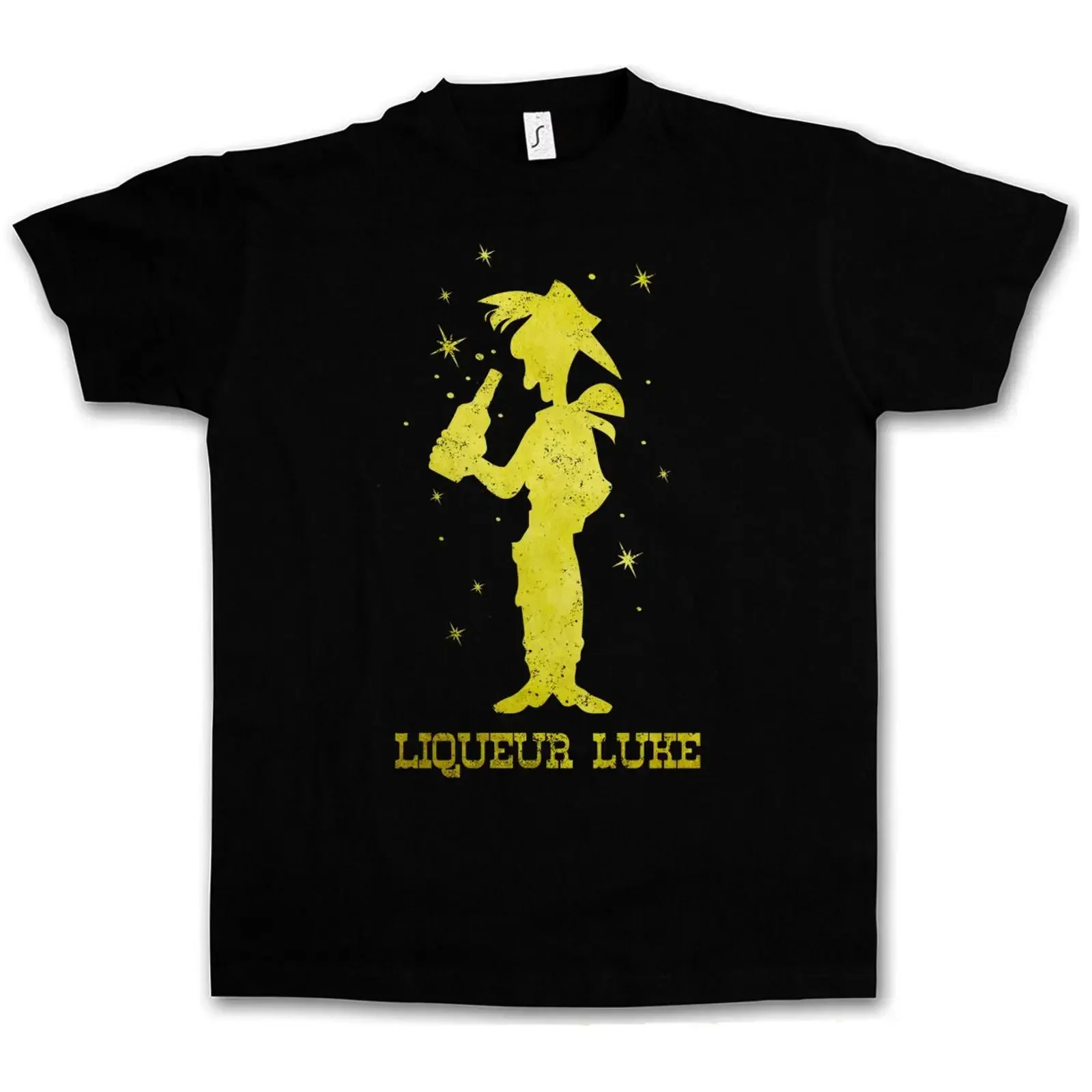Liqueur Luke T Shirt Fun Alcohol Drunk wasted intoxicated Party drunken Hangover vintage Washed Casual homme Stretched fashion