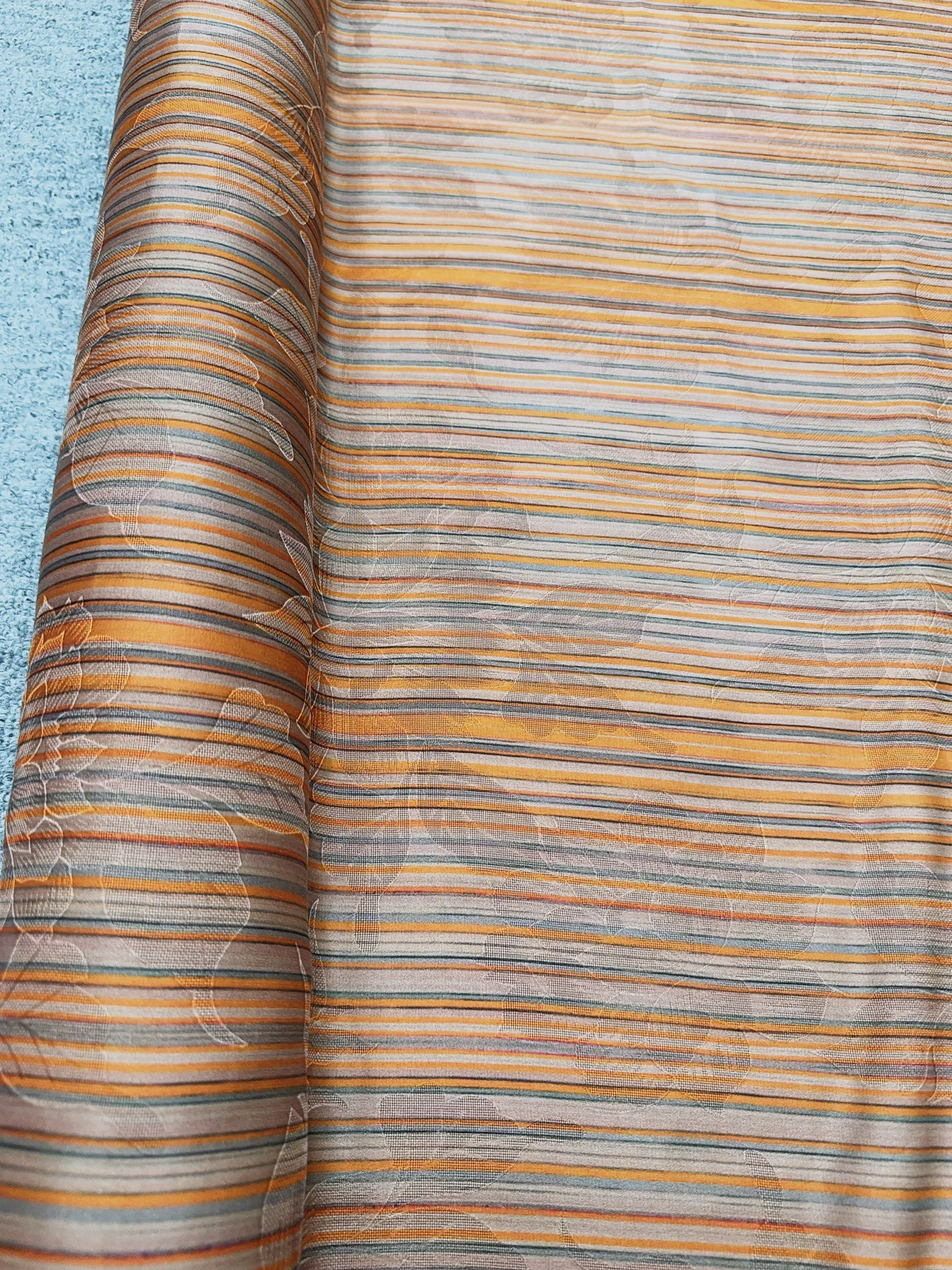 

Тонкая шелковая ткань с полосатым узором для платьев и одежды Ханьфу, традиционный китайский стиль, для рукоделия и домашнего использования