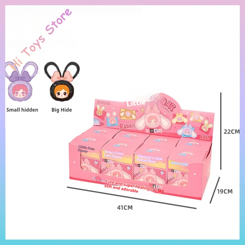 

В наличии, оригинальная глухая коробка с маленьким кроликом Эми, милая кукла, сумка, подвеска, милый подарок, загадочная коробка, детские игрушки, подарок на день рождения