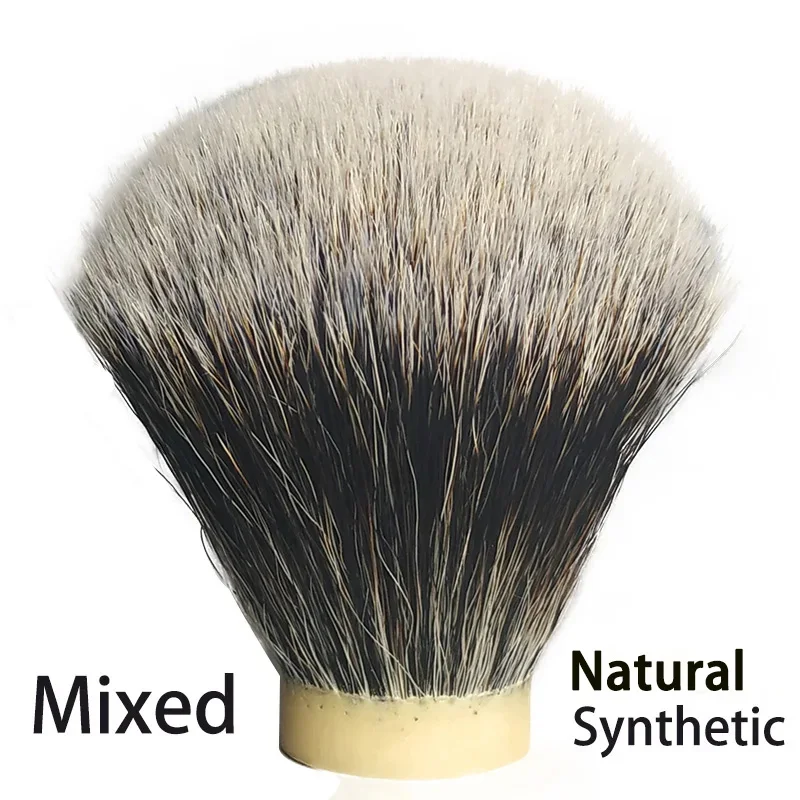 Dscosmetic two band natural hair mixed synthetic hair shaving brush knots for shave brush