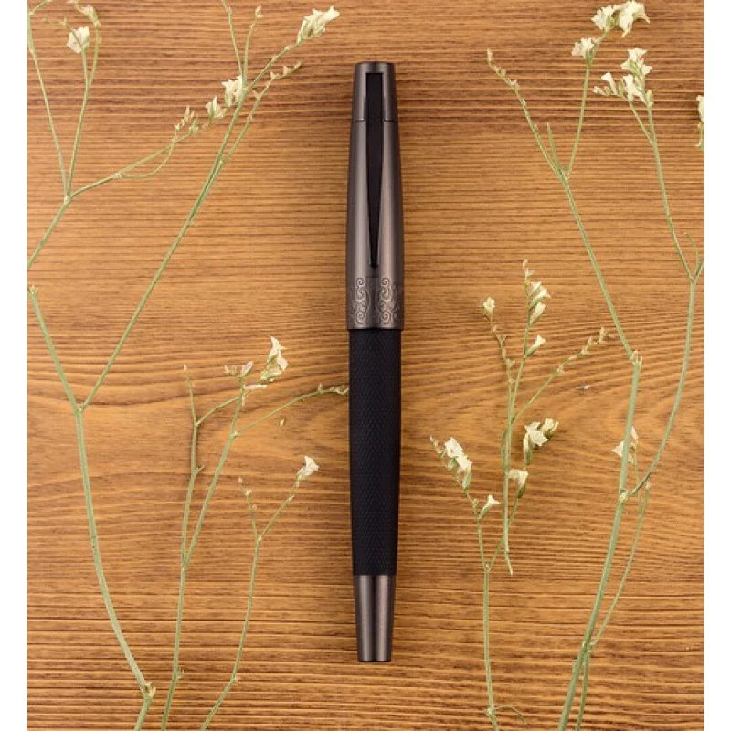 

Металлическая перьевая ручка A + HongDian 6013, черное EF/F/изогнутое перо, подарочная ручка с чернилами для офиса и письма