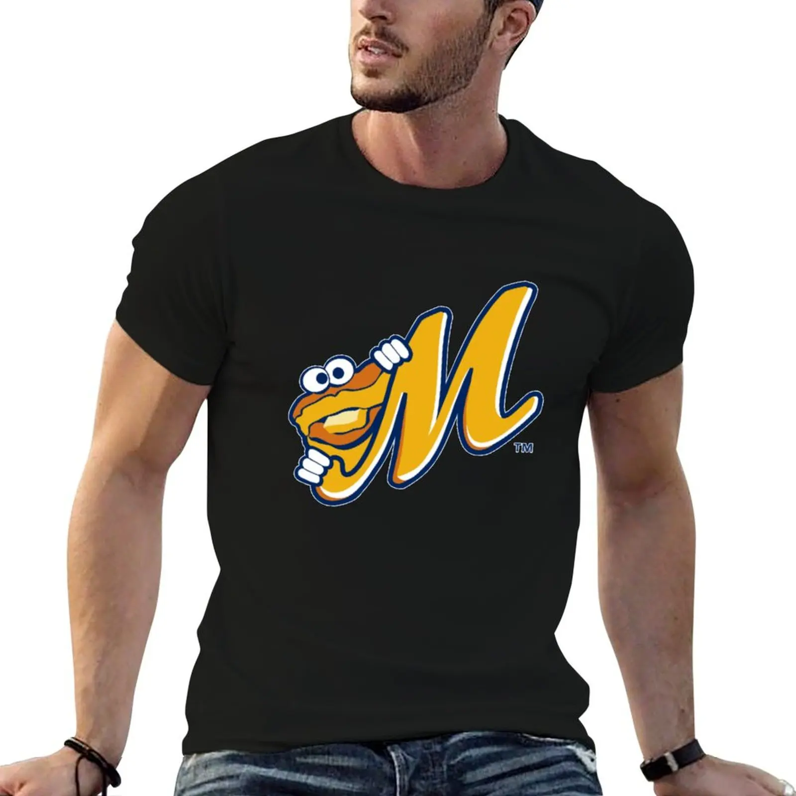 Camiseta Montgomery Biscuits, camiseta de algodón negra lisa para hombre, camiseta de algodón grueso para hombre, camiseta gráfica para hombre