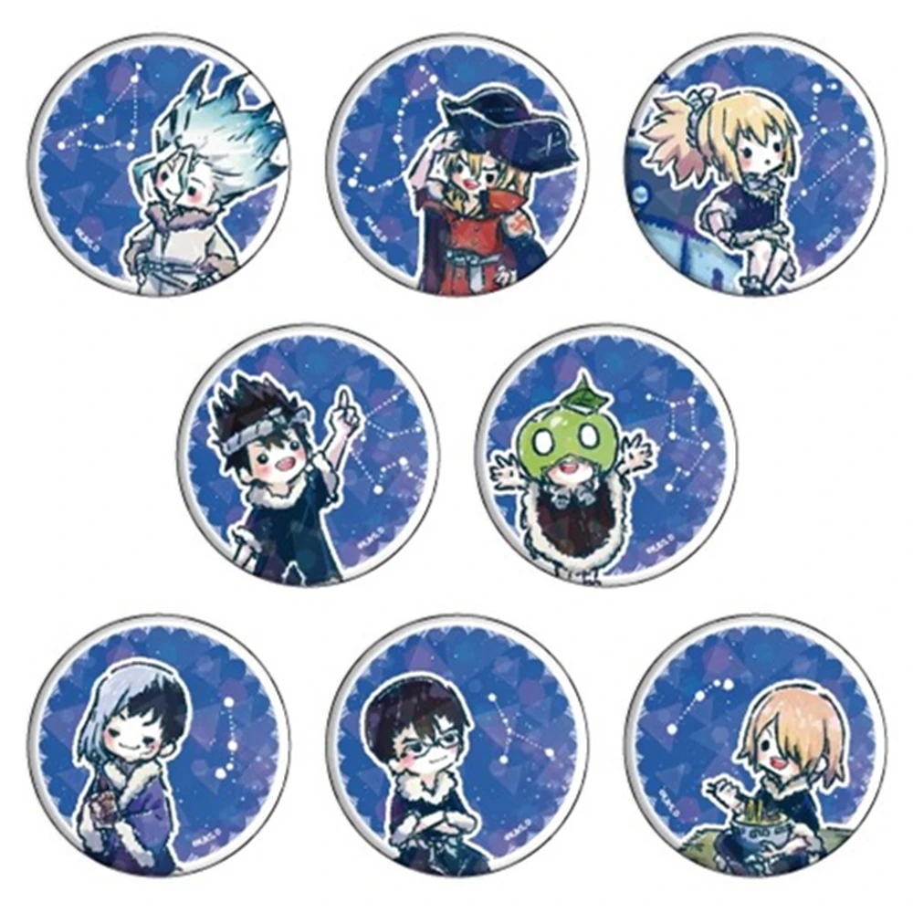 

58 мм аниме STONE WARS Shishio Tsukasa Ishigami Senkuu косплей костюм значок булавка SPTE жесть брошь ﻿ Опора Xmas Gilf