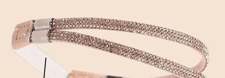 Diamant-Schnürsenkel, Anti-Rutsch-Fersenriemen, Gürtel mit Strasssteinen, für High Heels, Schuhbänder, Anti-Verloren-Bänder für Damen, elastische Fixierriemen, Strass – Detail 3