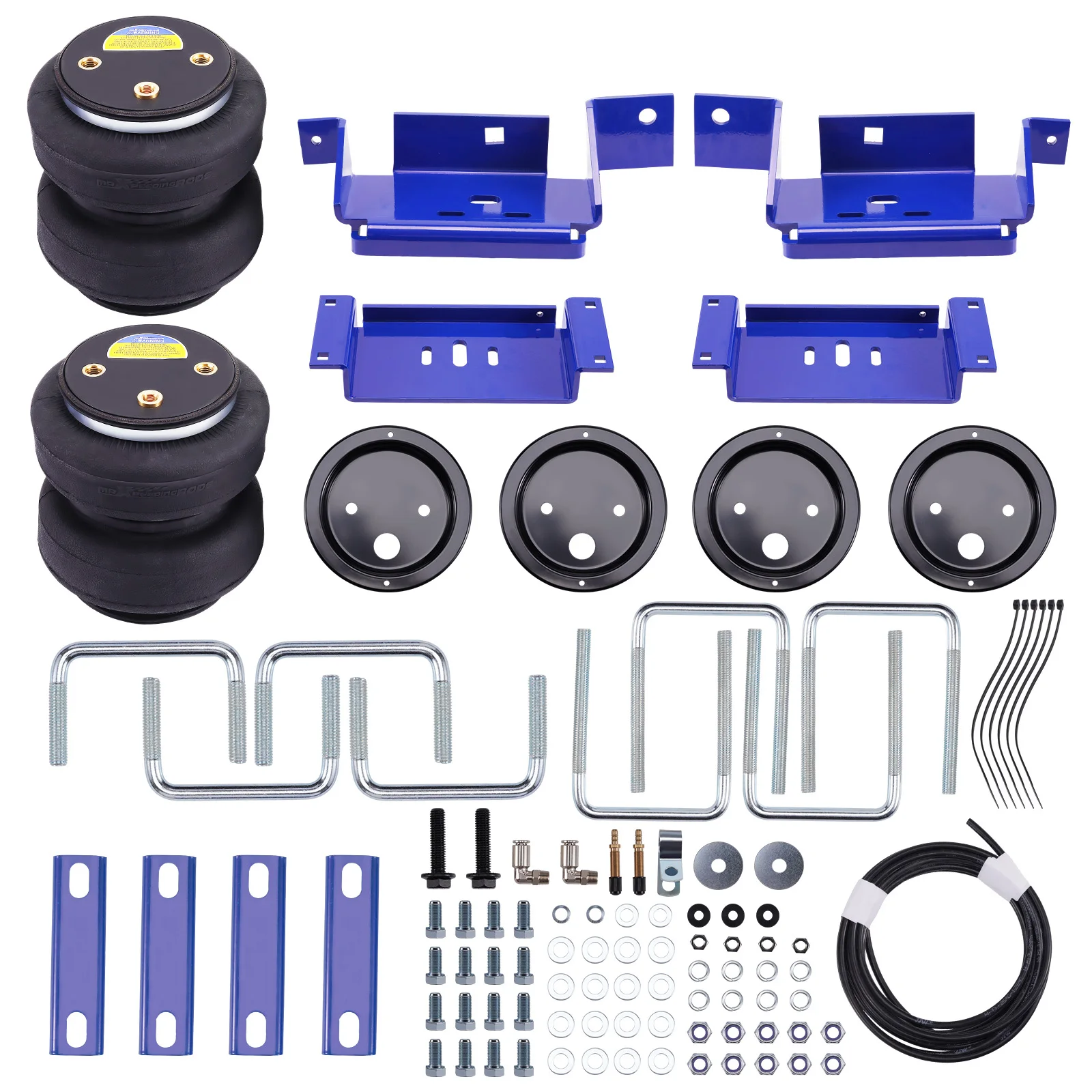 Rear Air Helper Spring Bag Suspension Leveling Kit for Ford F250 F350 1999-2007