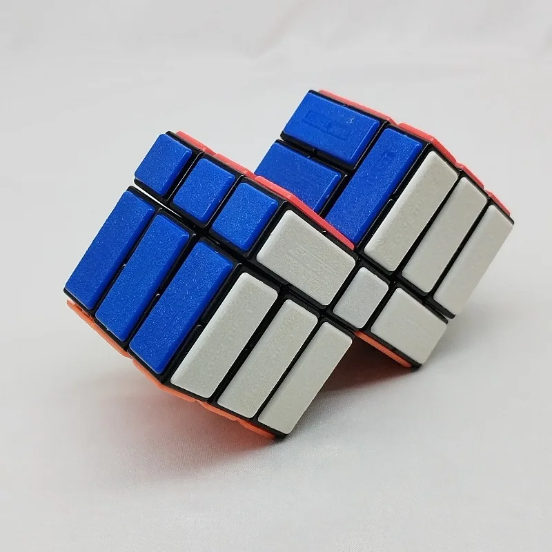 [نافذة] مكعب بيكيوب مزدوج متصل 3x3 مكعب سحري ملزم متصل دوران محدود مكعب لعبة ألغاز تحدي الصعوبة