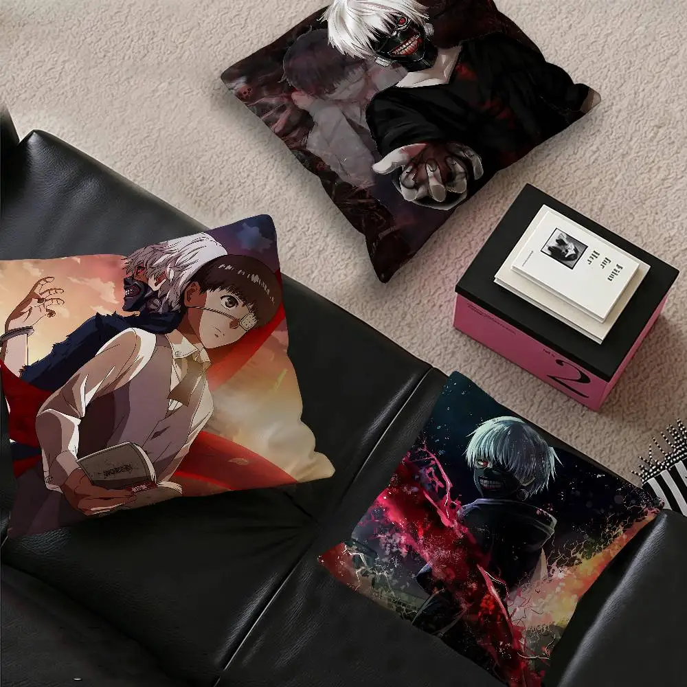 Japanese Anime T-Tokyo G-ghoul Cushion Cover Polyester Sofa Cushions Decorative Throw Pillows Home Decoration Pillowcover