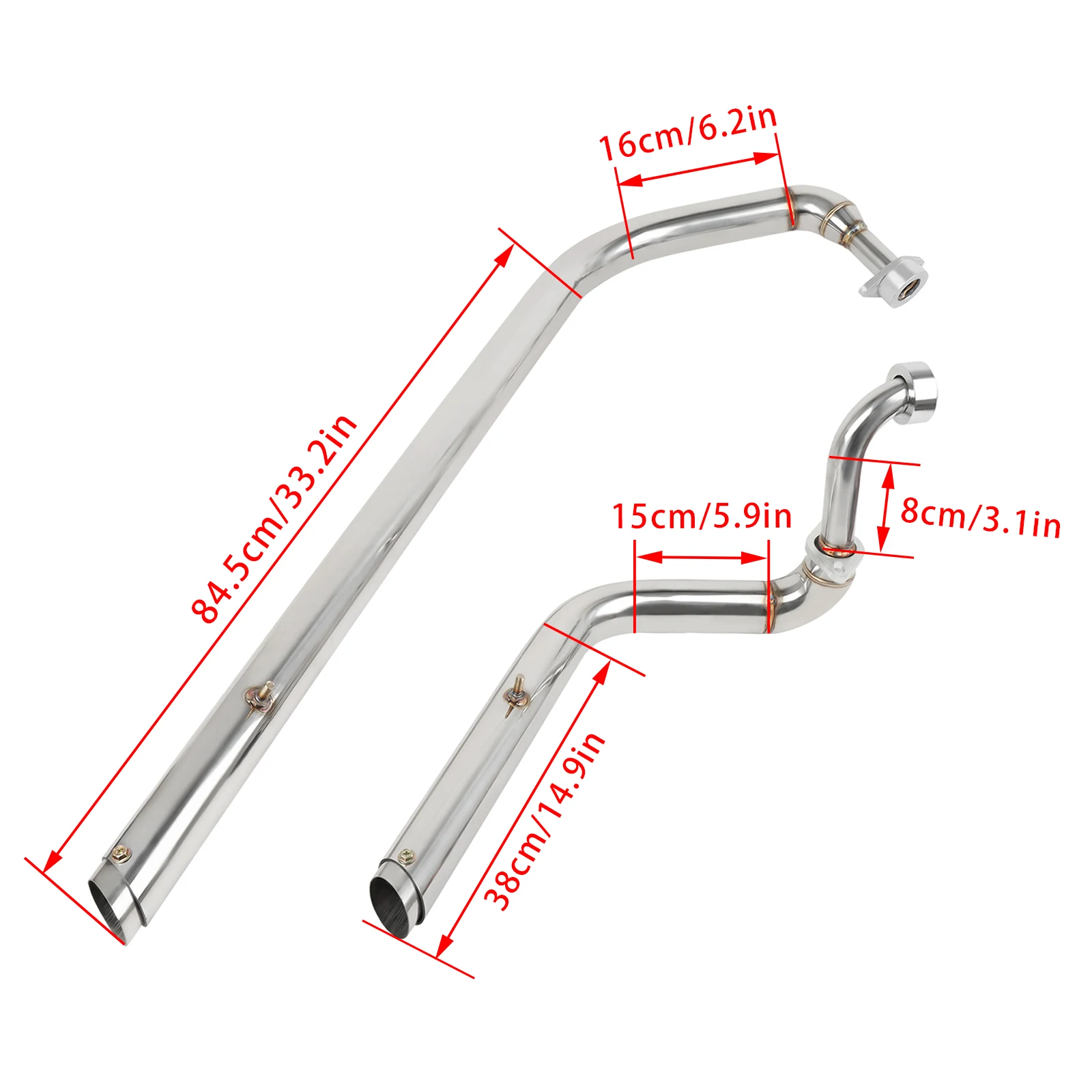 For Yamaha Virago XV700 XV 750 XV 1100 /S All Years Motorcycle Staggered Shortshots Exhaust Muffler Pipe Removable Silencers