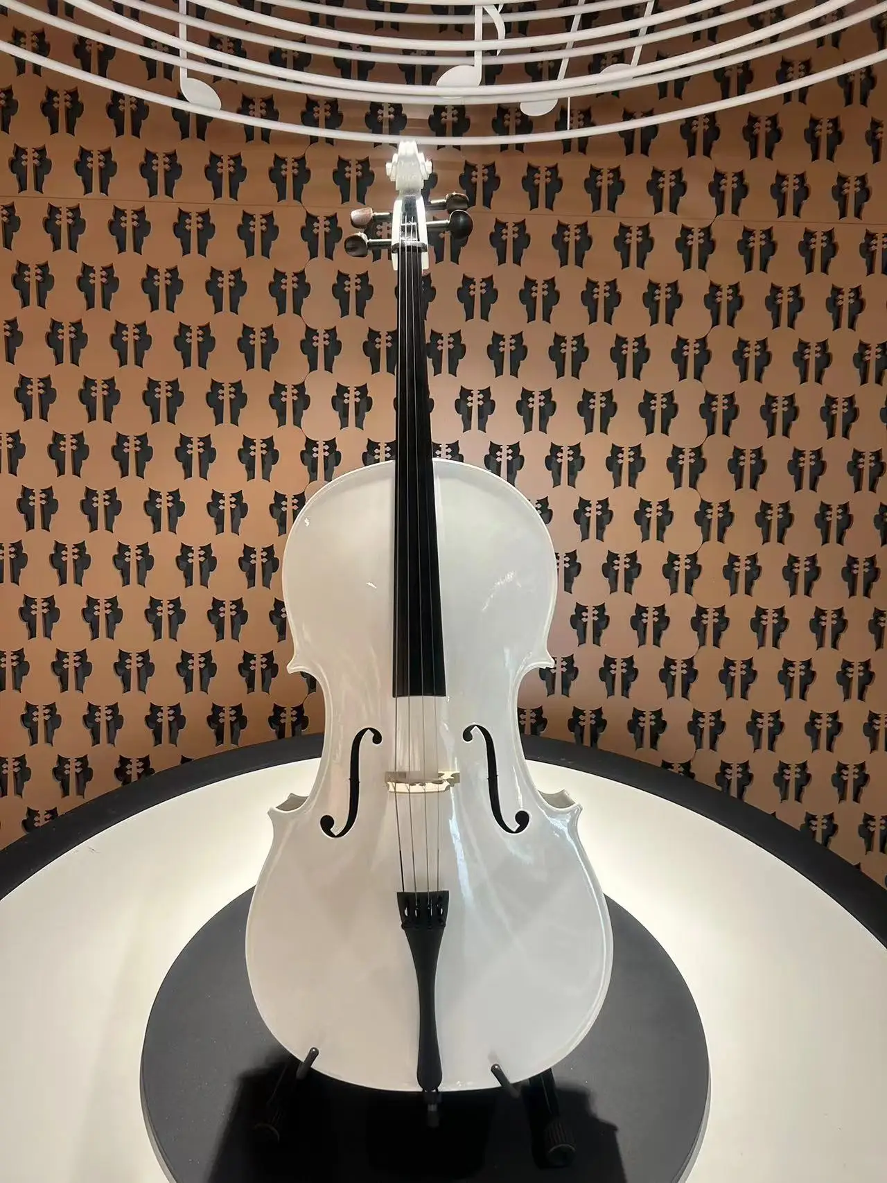 

Coffee Color Flame Maple Cello Tiger Pattern Professional Wood Cello 4/4 Wholesale Cello For Performance And Practice