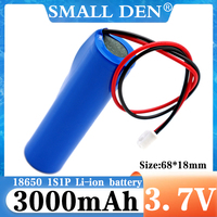 3.7V 18650 3000mAh 6000mAh 9000mAh 12000mAh Lithium ion rechargeable battery with PCB for Bluetooth Speaker Solar headlights