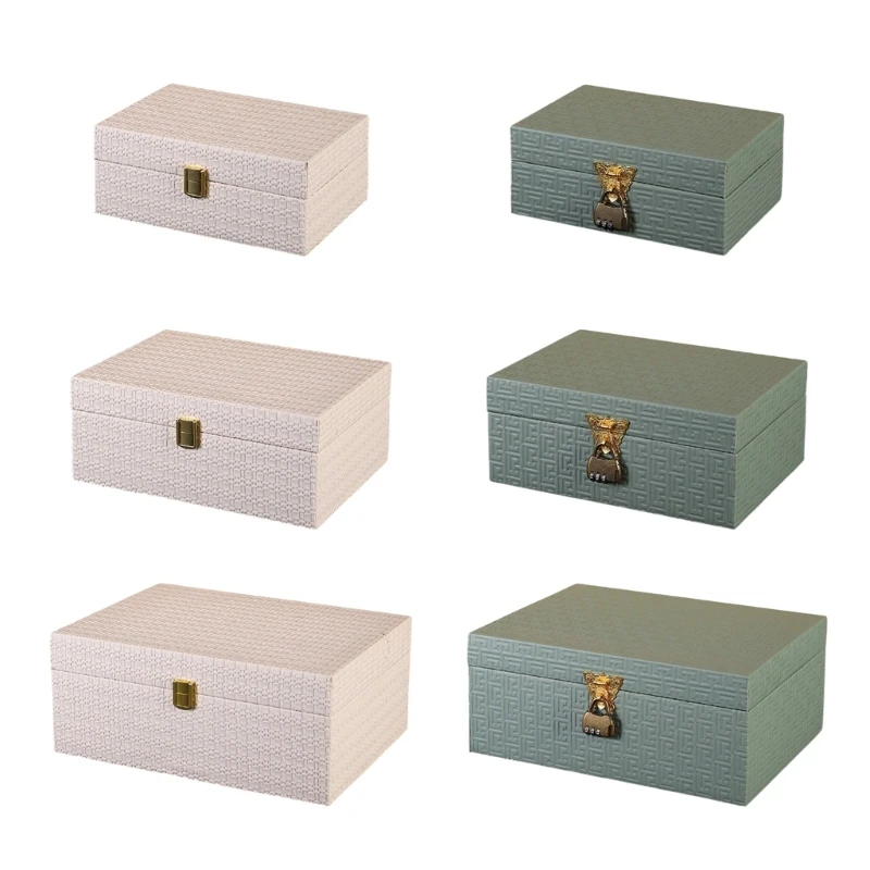 

Sturdy Leather Closet Storage Box With Dustproof Lining For Blankets Towels Hats And Small Items Organization 55KF