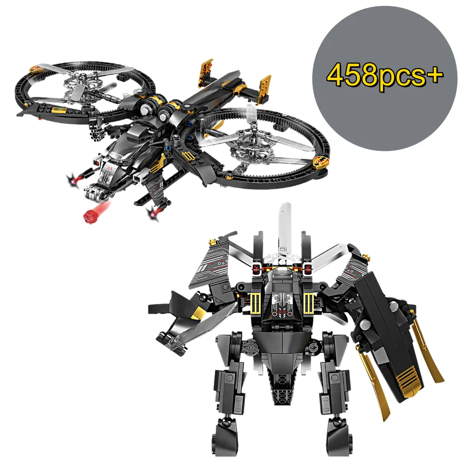 

458pcs Technical Science Fiction Series Aricraft Starfighter Variable Mecha MOC Assembly Building Block Birthday Christmas Gifts