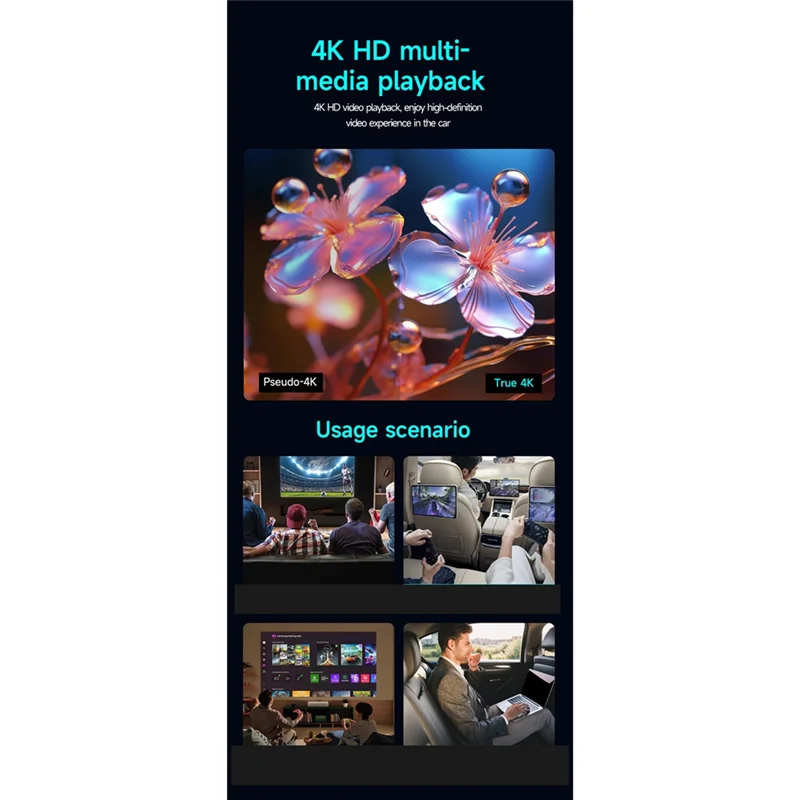 BNVN-For Android Auto AI Box Wireless Carplay يدعم التوصيل والتشغيل، لنظام Android RK 3528 4+ 32 GB، يدعم أي تطبيقات HD OTA